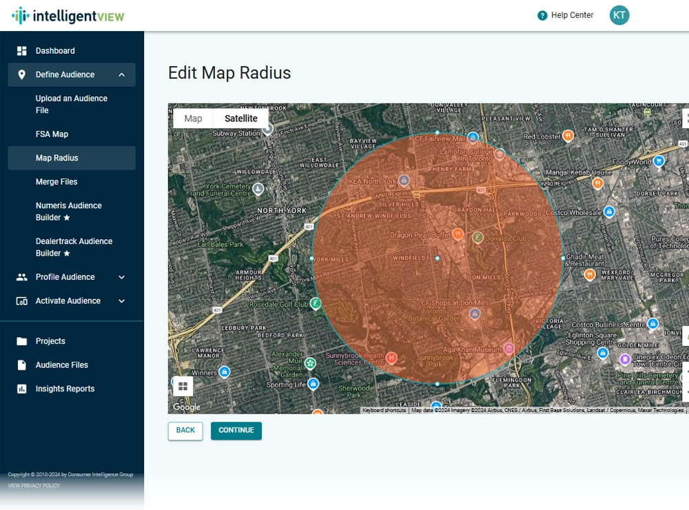 Map Radius